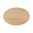 Plateau de table rond pré-percé coloris bois naturel Bolero 600mm